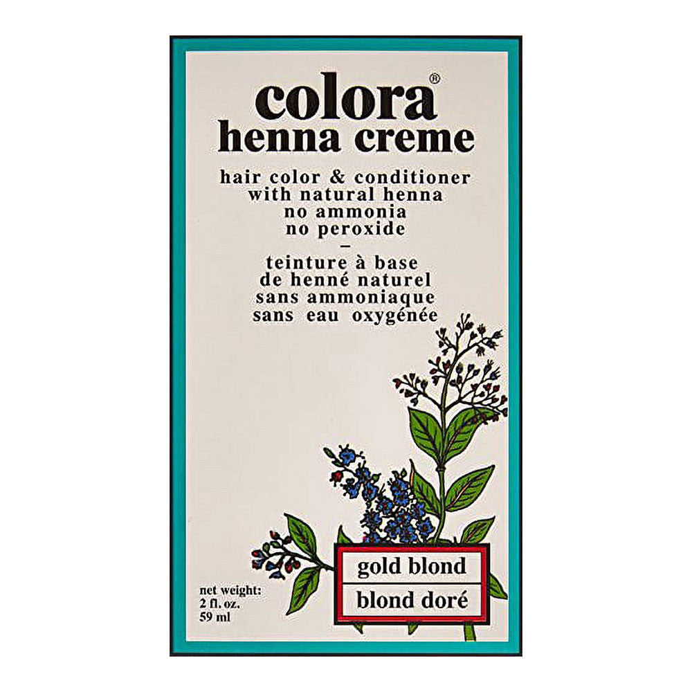 Colora Henna Creme Gold Blond Hair Color, 2 Oz
